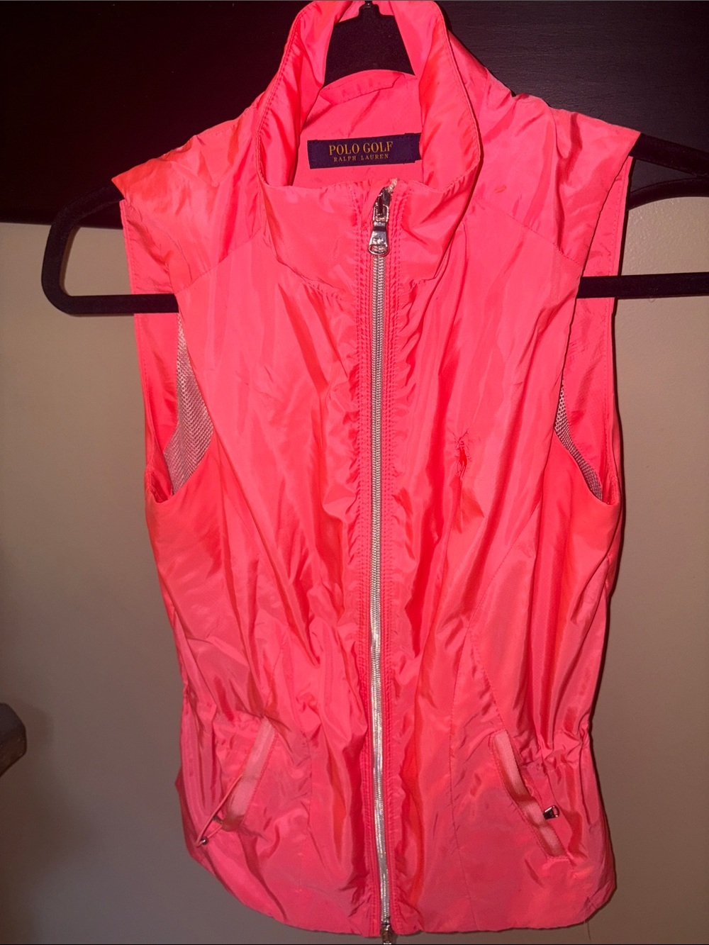 Women's  Polo Ralph Lauren Neon Pink Golf Vest